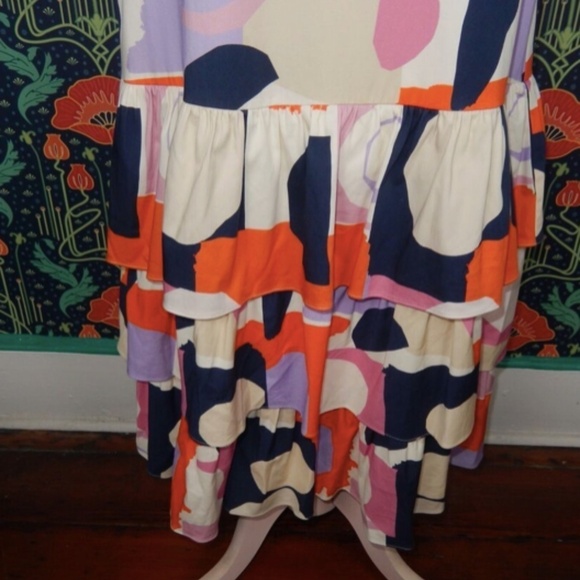 Venita Aspen Gianni Bini Andrea Abstract Print Halter Maxi Dress Nwt - Picture 5 of 8